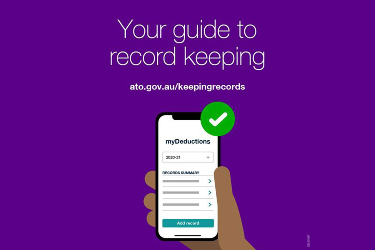 Meeting ATO guidelines for record keeping is easier for you and your Accountant with the new app MyDeductions